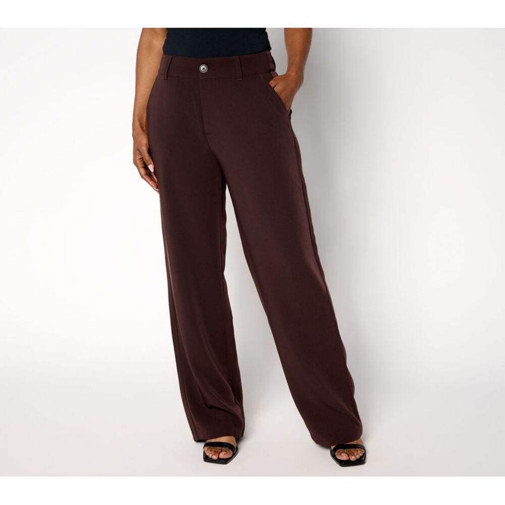 SUNNYLiFE Women's Pants Sz 4 Straight Leg Trouser Brown A702331